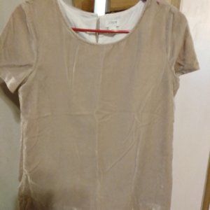 J CREW VELOUR BLOUSE